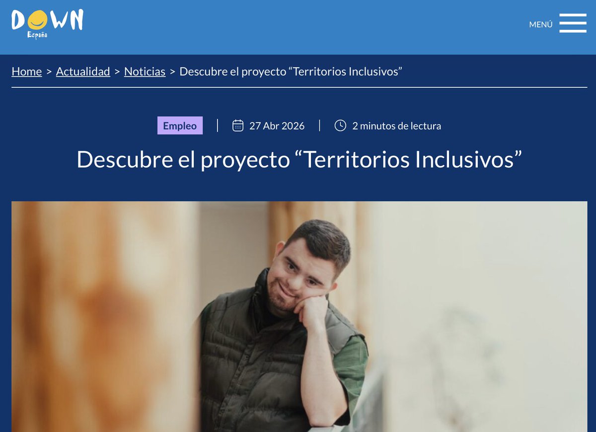 DownSevilla's tweet photo. Hace unos días se presentó “Territorios Inclusivos”, un proyecto de @DownEspana.

Iniciativa financiada por el Fondo Social Europeo y @fmapfre para impulsar el empleo de personas con síndrome de Down y discapacidad intelectual en entornos rurales mediante #ECA. https://t.co/oOxiH5CZIH