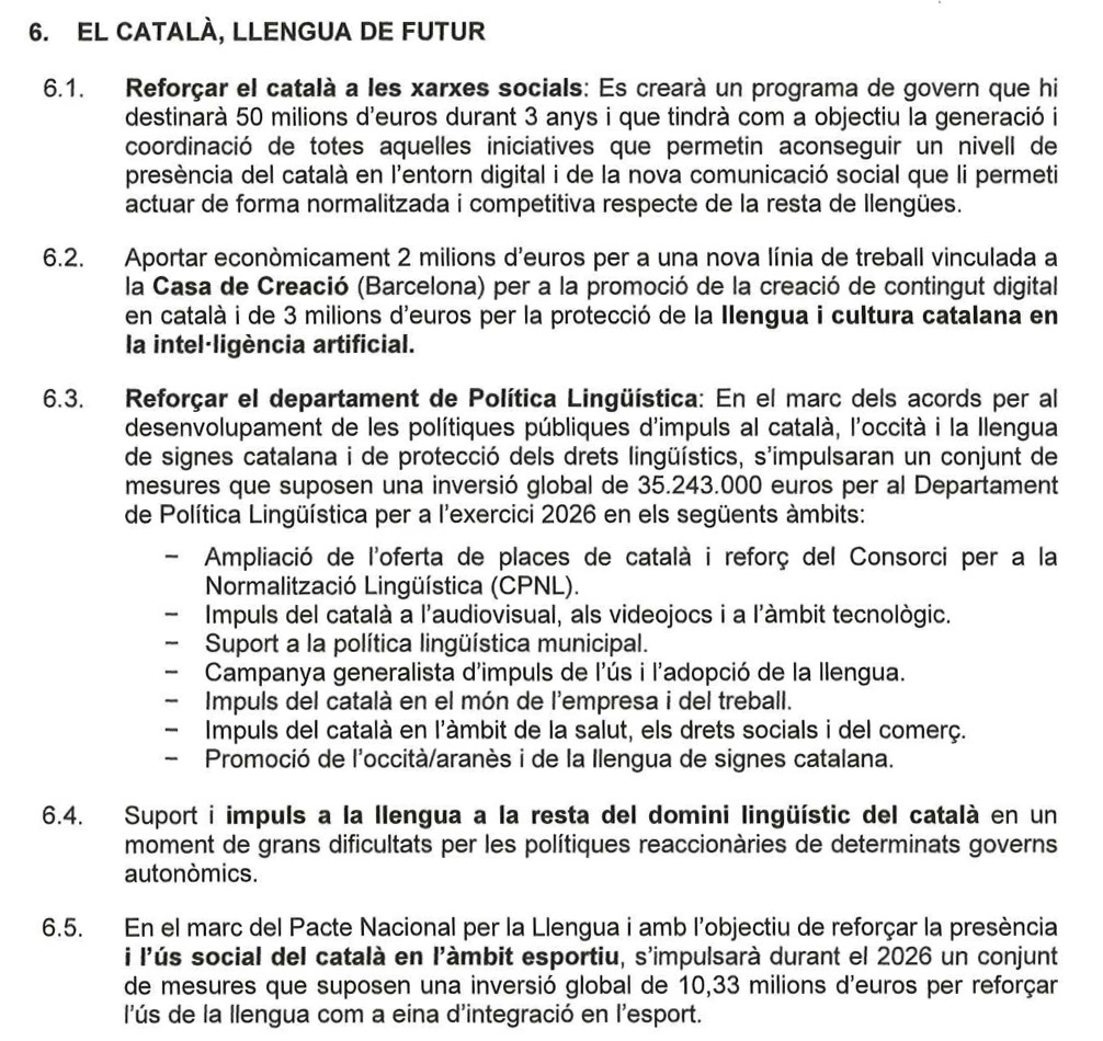 albertcuesta's tweet photo. Aquí la part del pacte PSC-ERC sobre pressupostos que m'interessa especialment: la del català, analògic i digital. https://t.co/VmkxeZXwyz