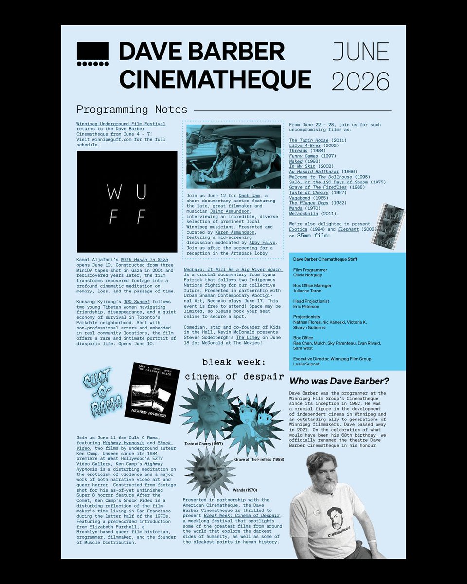 Dave Barber Cinematheque tweet media