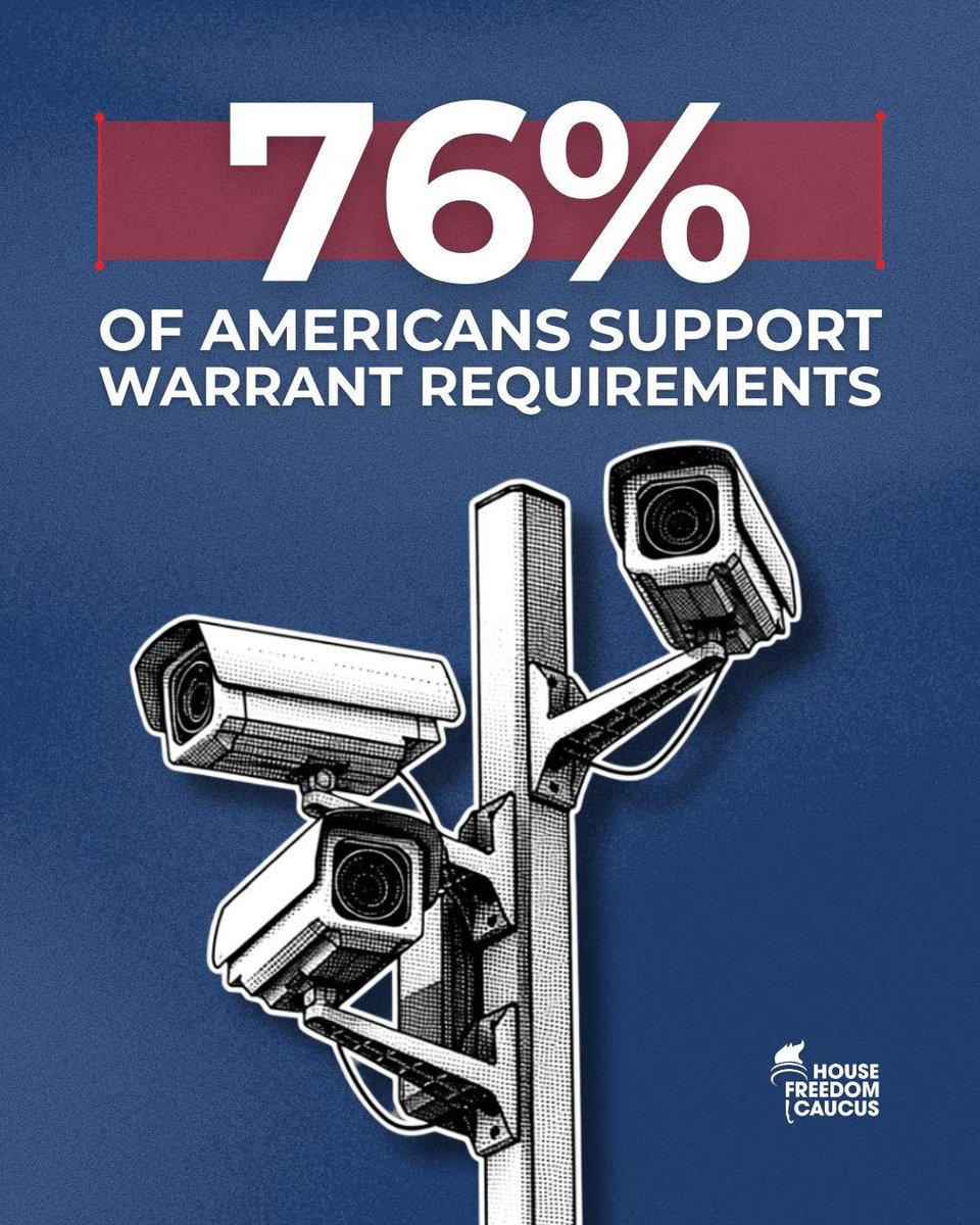 freedomcaucus's tweet photo. FISA has been abused to spy on everyday Americans. 

Enough.

GET A WARRANT! https://t.co/zkUdyEYTWc