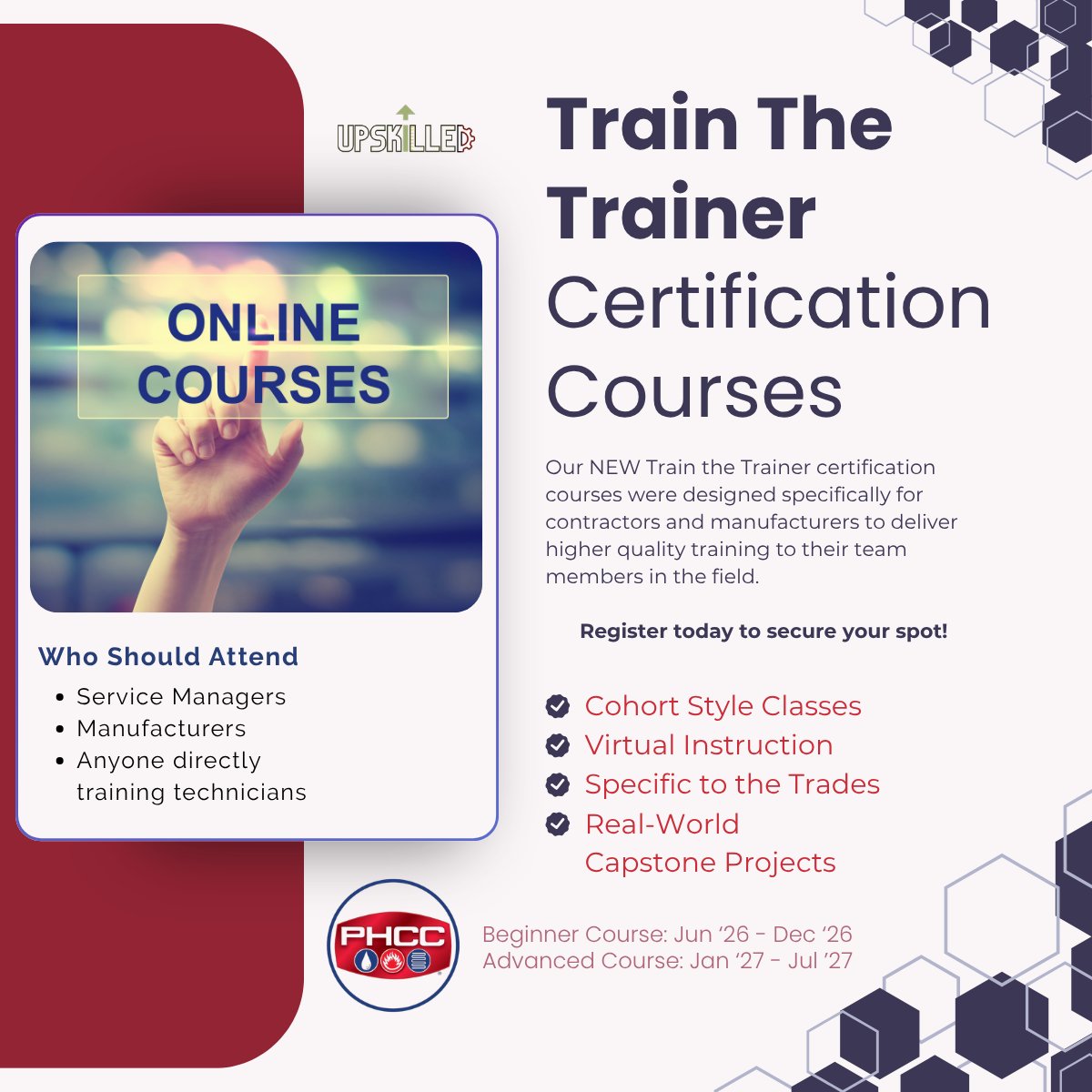 phccnatl's tweet photo. Invest in your craft with the Train the Trainer Certification Program from PHCC Academy. Build stronger training skills through live webinars, practical tools and real-world application.

Questions or enrollment: PHCCAcademy@naphcc.org

#PHCC #Plumbing #HVAC https://t.co/8J2cs9Lzb6