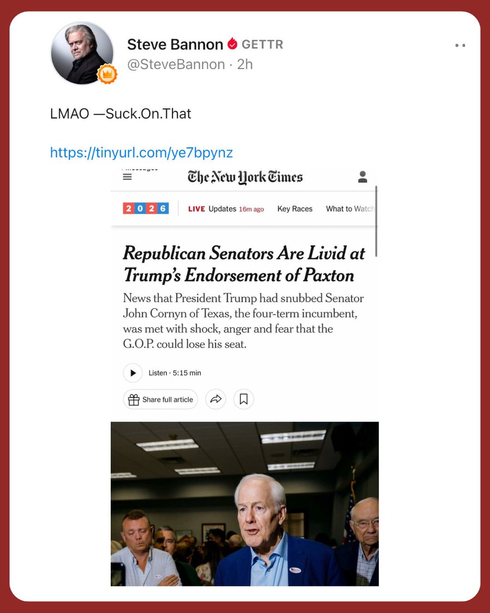 Bannon’s WarRoom tweet media