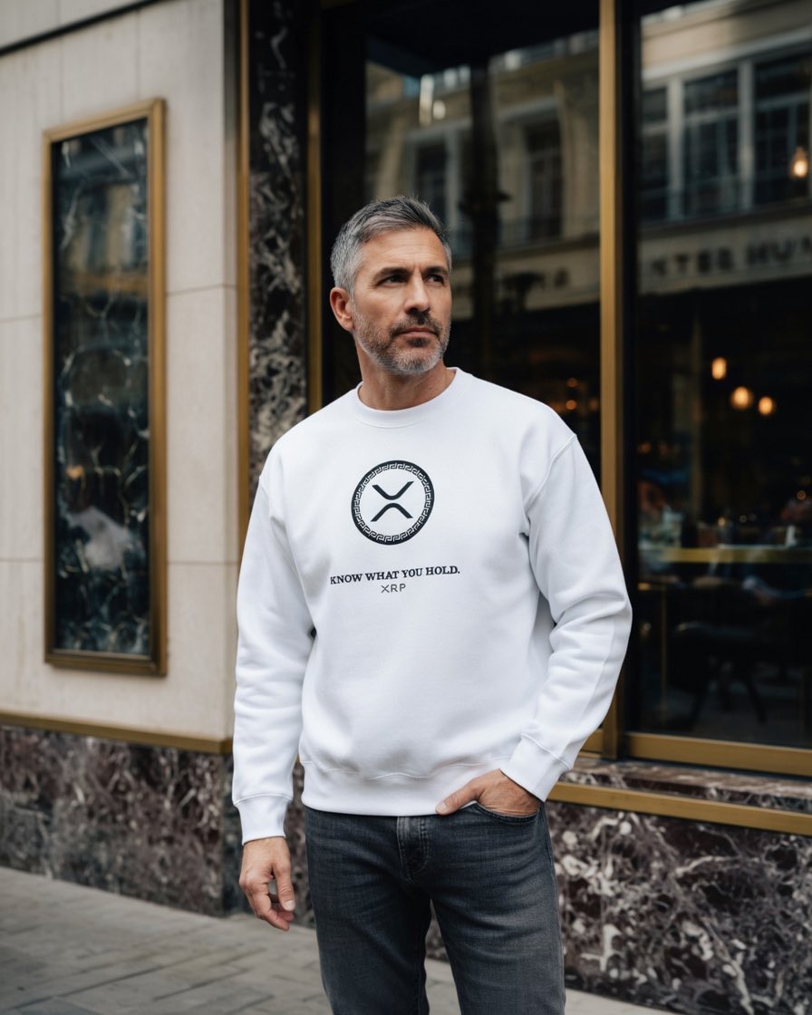 0xCryptoGoodies's tweet photo. 🟦🔥 XRP fam… this one is for the REAL holders.

“XRP: Know What You Hold” Sweatshirt now live at @CryptoGoodiesX 💎😤

For everyone who held through the FUD, the noise, and the doubt.

Not hype. Just conviction. 🚀

#XRP #XRPArmy #XRPL #XRPCommunity #CryptoMerch https://t.co/OW1jWYZxfZ
