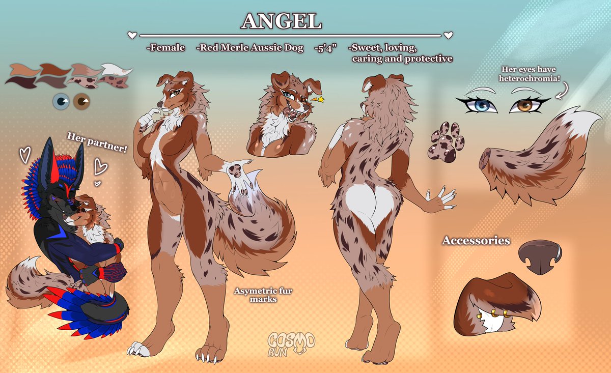 ItsDivineAngel's tweet photo. Angel has been upgraded!! 

A big thank you to @Cosmobun74  for the amazing work she has done on my girls ref sheet! Honestly amazing work! You made her look 100x better!!! 🤍🤍 https://t.co/haX9oT7Vjj