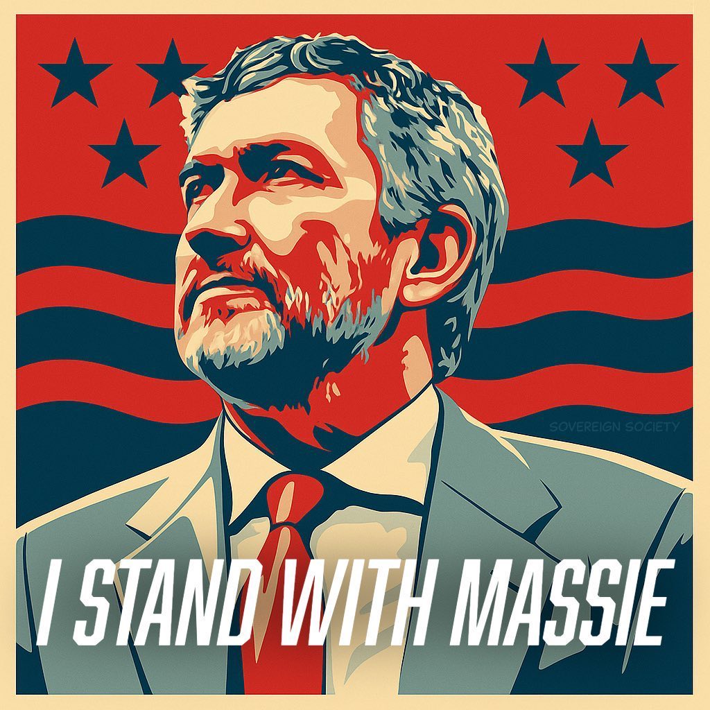 ahwdtom76's tweet photo. I stand with Massie! America First 🇺🇸 #principlesoverparty #antiaipac #americafirstnotisrael https://t.co/RAYX8gvdd4