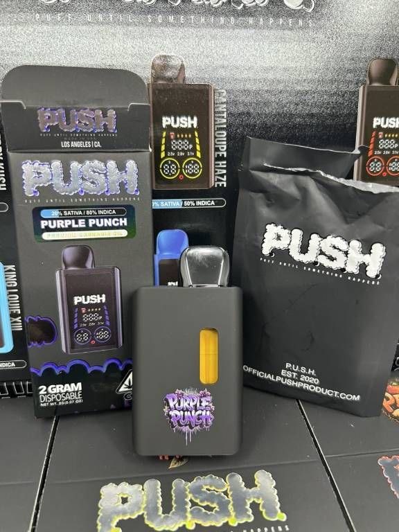 Push 2G Disposable Vapes 2 gram Push Disposables automatic thc disposables  High thc weed dab pens lab tested yarts Top shelf tier exotic flavors  sativa indica #Hybrid #cannabis #vaporizer thc #liquid D9