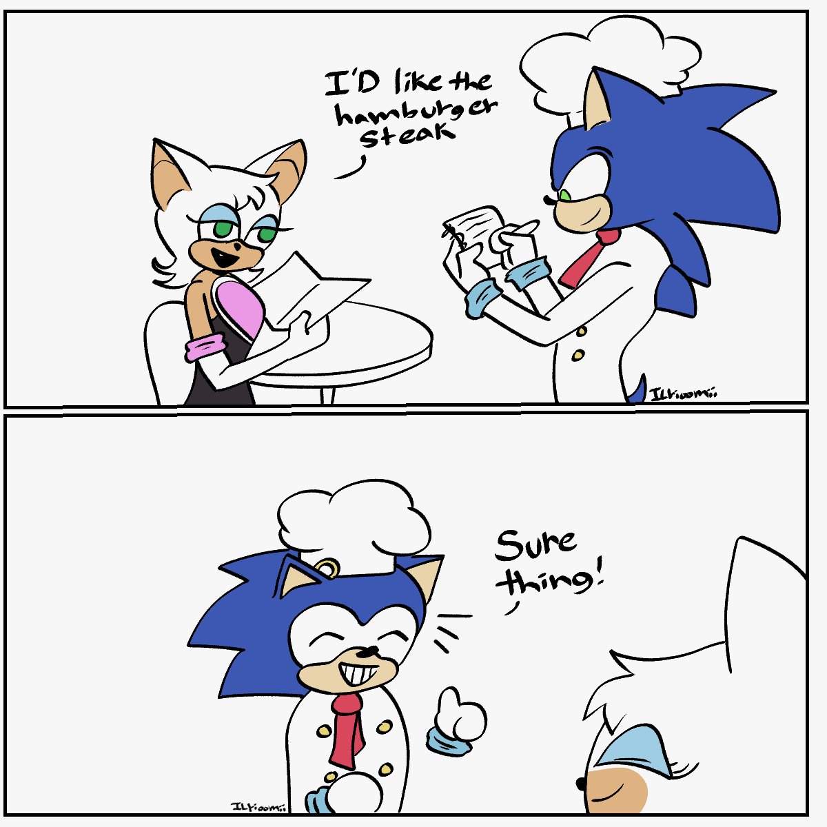ILrioomii's tweet photo. Sonic's cafe: Chef battle
#sonicthehdgehog #sonicau https://t.co/Pkywhma0qs