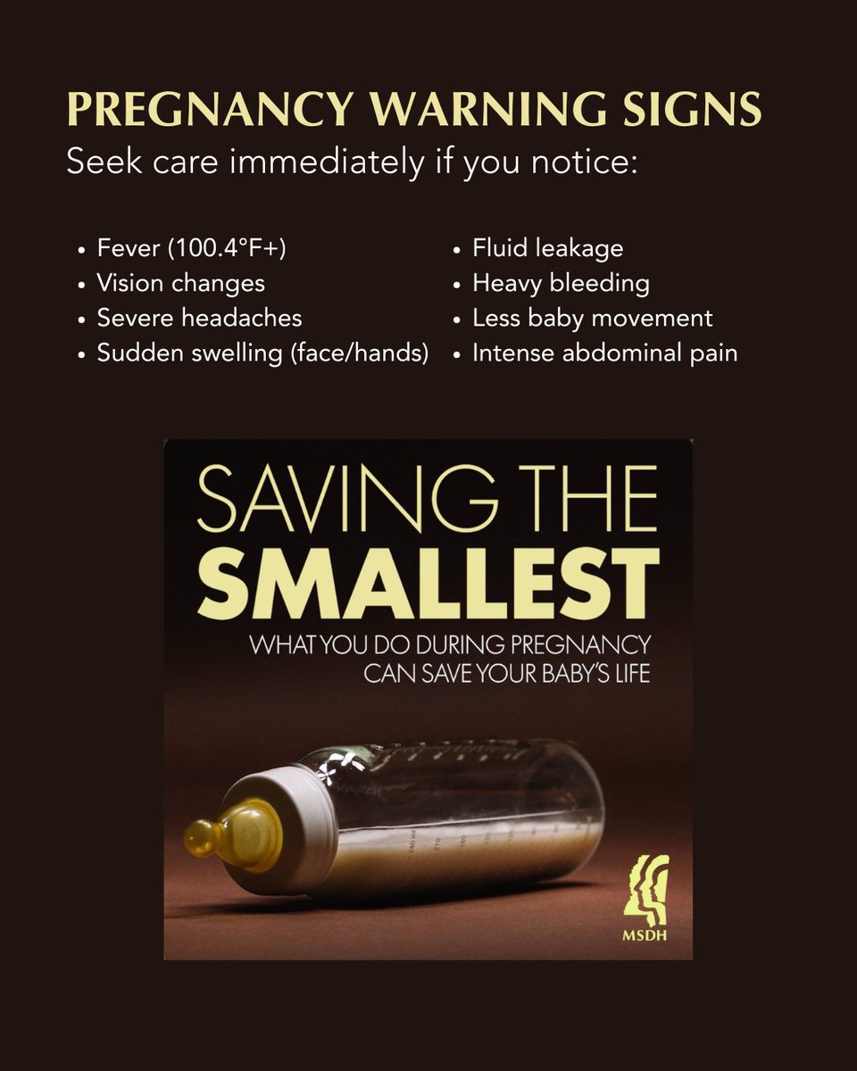 msdh's tweet photo. 📺 The Pitt finale highlighted a real issue many moms face every day. Severe headaches, swelling, heavy bleeding, vision changes, chest pain, or decreased baby movement should never be ignored.  Prenatal and postpartum care can save lives. 💙

Learn more: https://t.co/7XonwN9pSy https://t.co/Tgi1TBKQZv