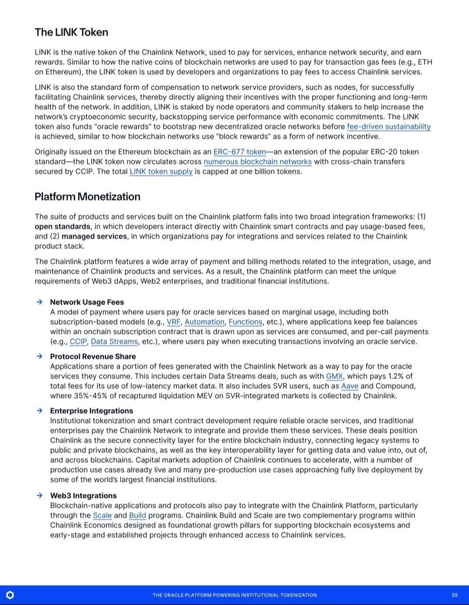 nullpackets's tweet photo. Chainlink node operators only accept the $LINK token for services rendered. They are already receiving institutional offchain payments converted to LINK thru Payment Abstraction. Clarity formalizes the rules for retail staking and distribution of revenue to stakers. 

Once we have those regulations - your asymmetric opportunity evaporates. But if your risk/reward tolerance is set to pussy - wtf are you even doing in crypto?