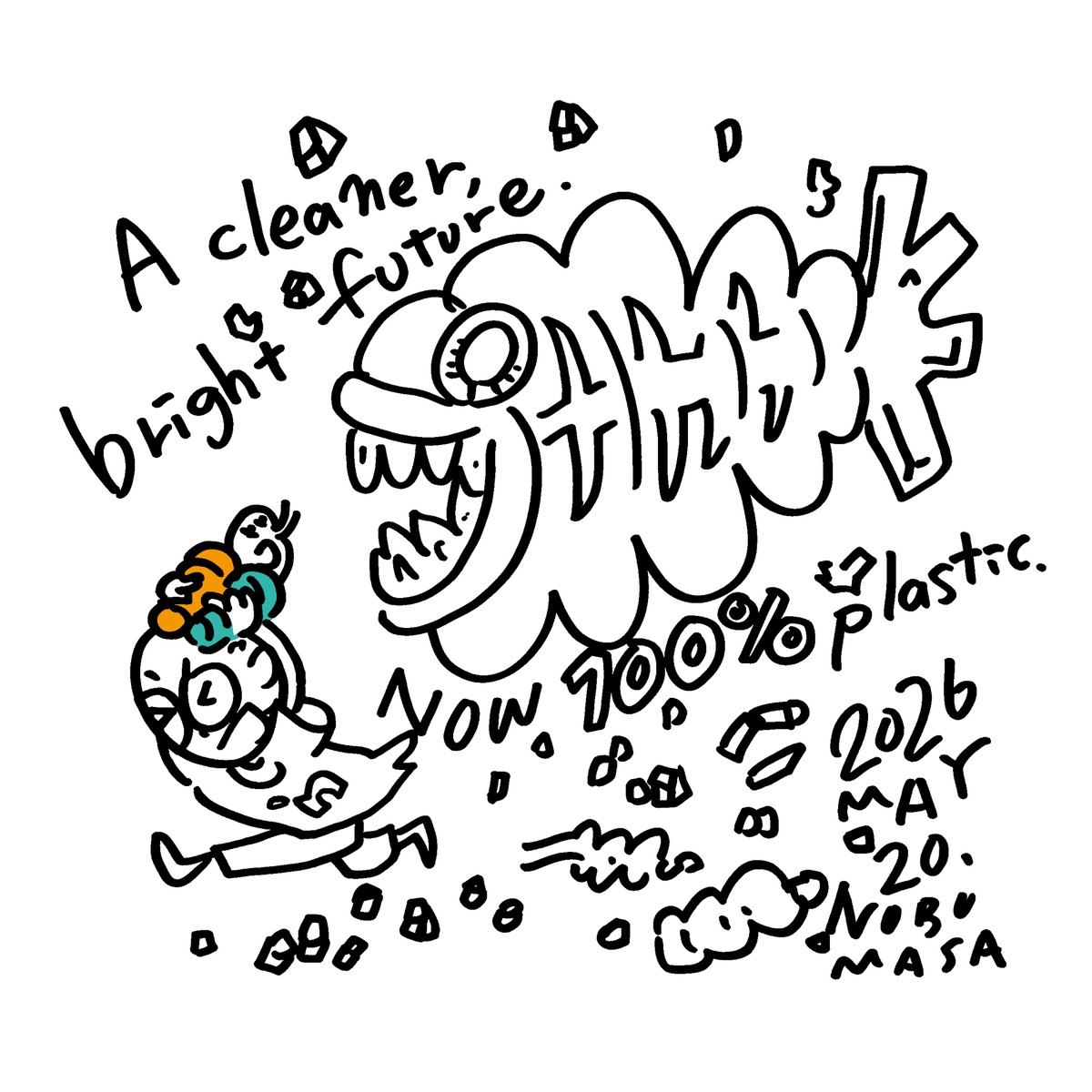 nobumasaghost's tweet photo. プラスチックは便利。身につけて。飲んだり。
プラスチック融合人間!
プラスチックモンスター!プラスチック空気!プラスチック土!
-------------
本日14時から17時、壁画制作しています。
-------------
#SFと飲み物
#nomu
#shibuya
#nobumasatakahashi https://t.co/aVFnFOUevw