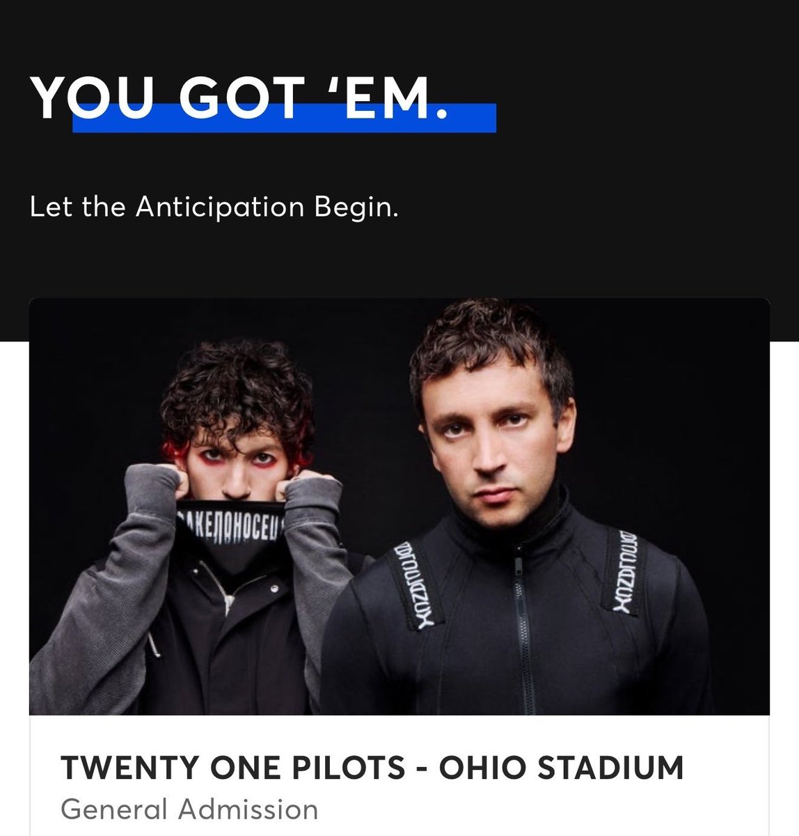 l12950d's tweet photo. Cannot wait to be in the pit for the Ohio stadium show 🫶🫶 https://t.co/ufhV9dkLPK