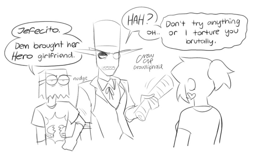 crowliphale's tweet photo. Worst Thanksgiving Ever #villainous #lizardheart https://t.co/RDCWfFRnHh