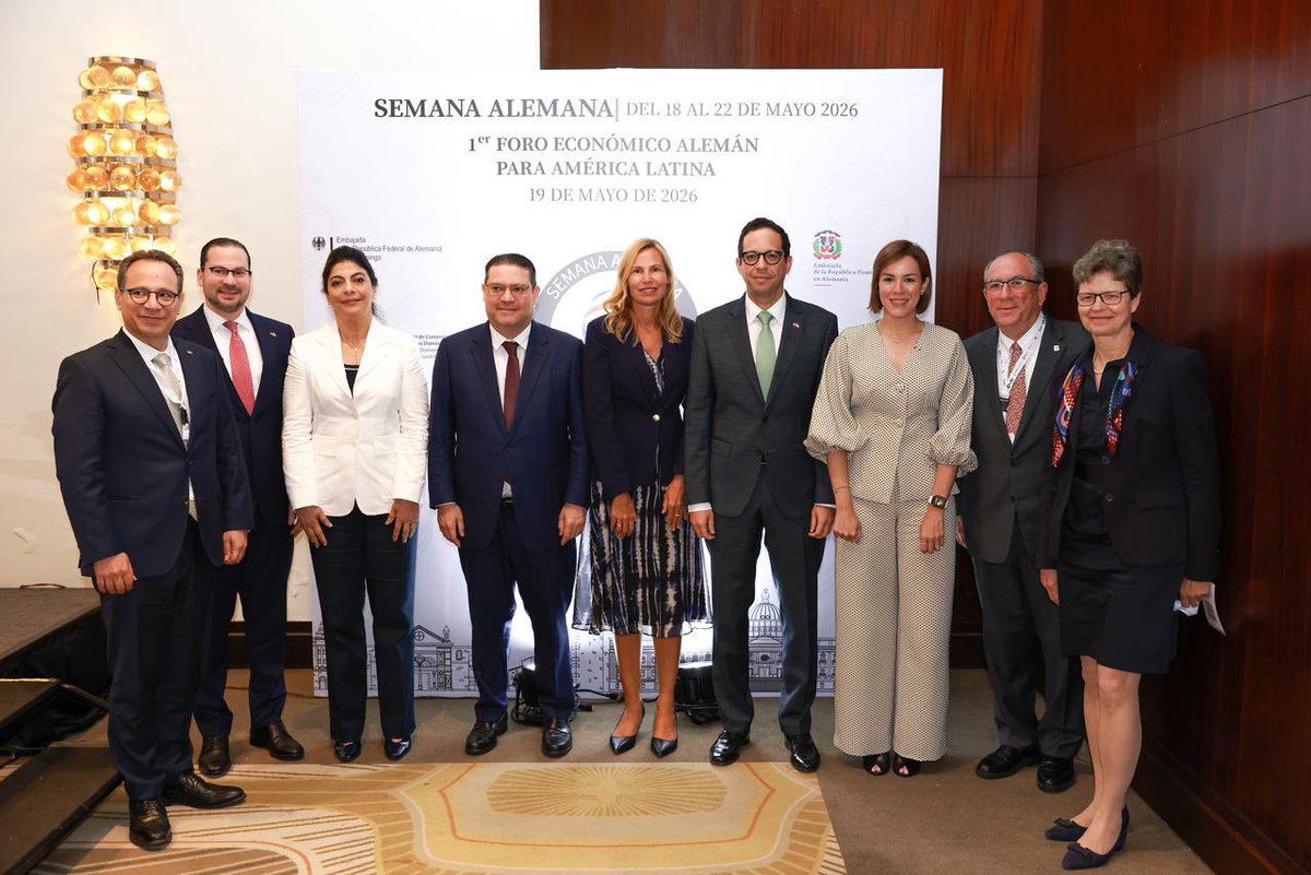 SigmundFreund's tweet photo. Hoy estuvimos participando en el panel “El papel de la República Dominicana en futuras alianzas”, en el marco del Primer Foro Económico Alemán para América Latina. https://t.co/6O4mwbEpIV