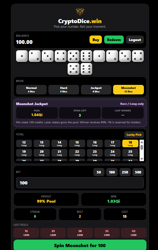 CryptoDice.win tweet media