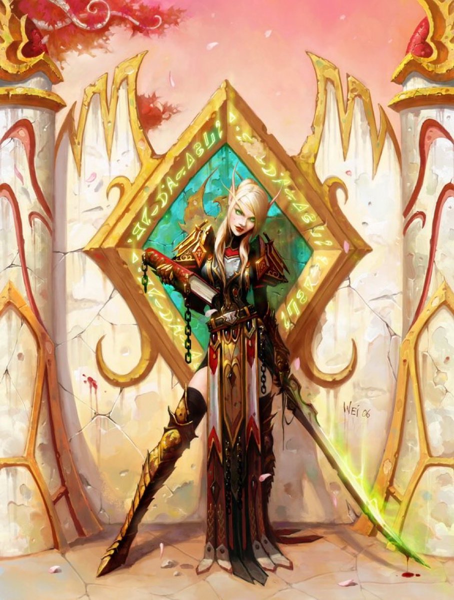 Kafikene's tweet photo. No one ever looked hotter than WoW ladies drawn by Wei Wang https://t.co/vsMVweWtJU
