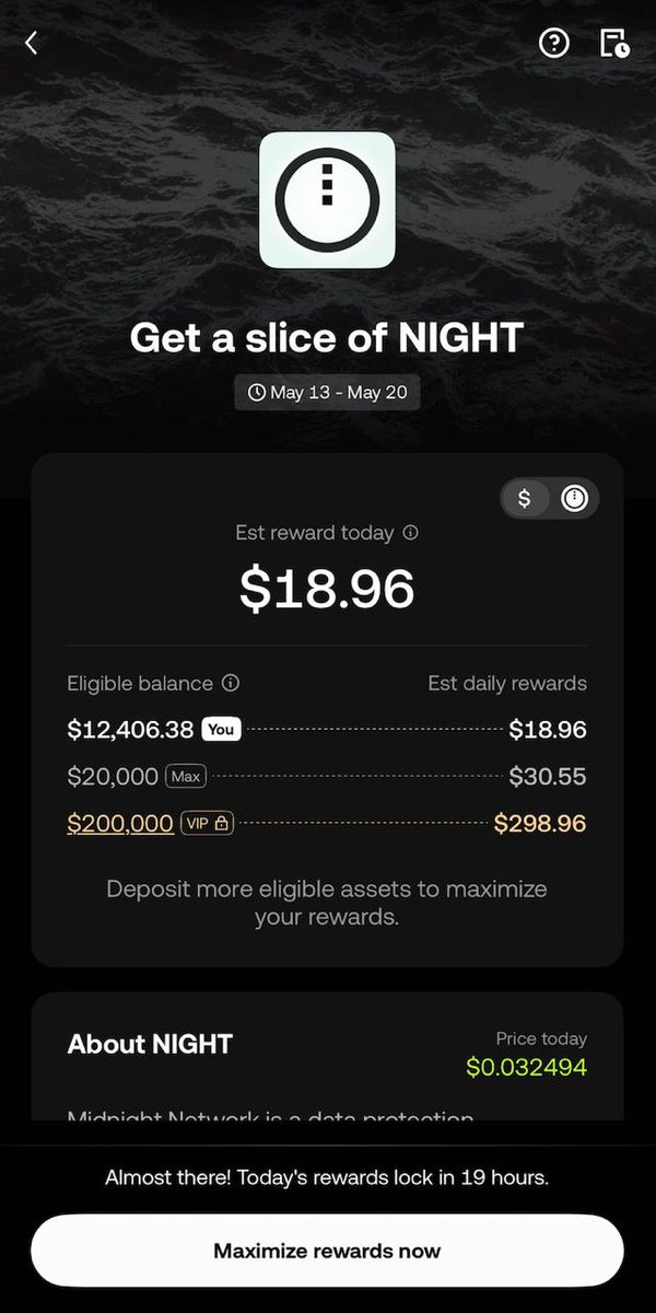 Crypt0Senseii's tweet photo. 🔥 $NIGHT airdrop is now live on @OKX

If you’re in the U.S. and hold eligible crypto on @OKX, you qualify for the $NIGHT airdrop through X Drops Club.

👉 2.7M $NIGHT distributed daily from May 13–20
👉 No lockups or extra tasks required
👉 Airdrop share automatically based on eligible holdings

Easy way to get extra exposure just by holding.