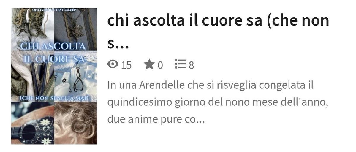 simuelforall's tweet photo. chi ascolta con il cuore sa (che non sbaglia mai) di only20minutestosleep su Wattpad e ao3
🔗https://t.co/83MYO5B51X
https://t.co/XclwyVPnJw
📌long 8 capitoli completa https://t.co/CrNb9e9KTQ