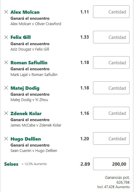 Santitenis100's tweet photo. ⤵️ Este ha sido el DÍA 2 de PREDICCIONES en ROLAND GARROS:

· Gana Heide 🟢
· Gana un set Smith 🟢
· Gana Kolar 🟢
· Gana un set Harris 🟢
· Gana Gill 🟢
· Gana Dellien 🟢
· Gana Dodig 🟢
· Gana un set Baena 🟢
· Gana Molcan 🟢
· Gana Herbert 🟢
· Gana Safiullin 🟢
· Gana Seyboth 🟢
· Gana Nava 🟢

PLENO y CUOTA @3,13 ACERTADA 🟢

¡Si habéis combinado todas las predicciones hubieseis ganado una cuota @15,50! 🤯

Si llegamos a 250 LIKES ❤️ os comparto GRATIS las de mañana.