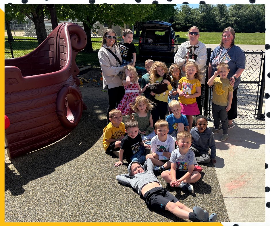 vsvikings's tweet photo. In Domain 5 in CKLA, preschool has been learning about Habitats. One of the Habitats we learned about is the Farm. One of our preschool friends, Willow, has baby goats and brought Rosalina and Belle to preschool to share with the class. https://t.co/W0Hn6W4Iom