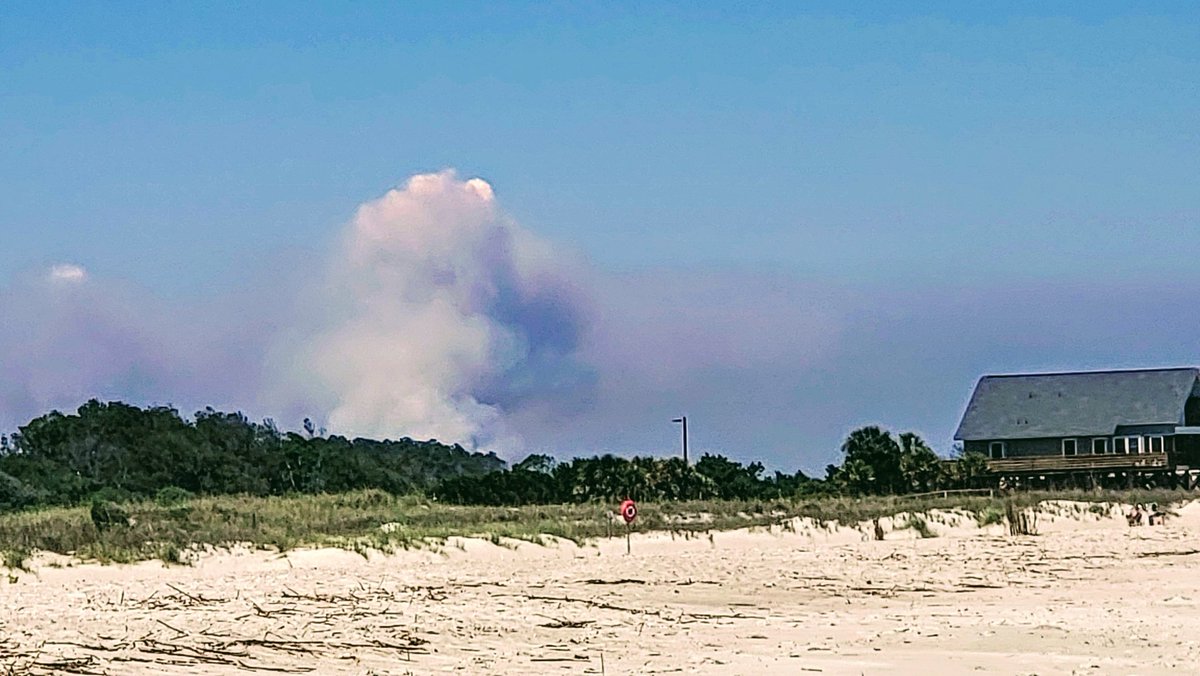 ArdentlyGrant's tweet photo. @medwick @MyMyrtleBeach @SCForestryAssoc @WLTX @NWSCharlestonSC @toPawleysIsland @PawleysIslandPD @PawleyIOutdoors @Murrells_Inlet Better photo #Wildfire in Waccamaw Wildlife Refuge near Longwood Landing. #MyrtleBeach https://t.co/HWC6gYK3hD