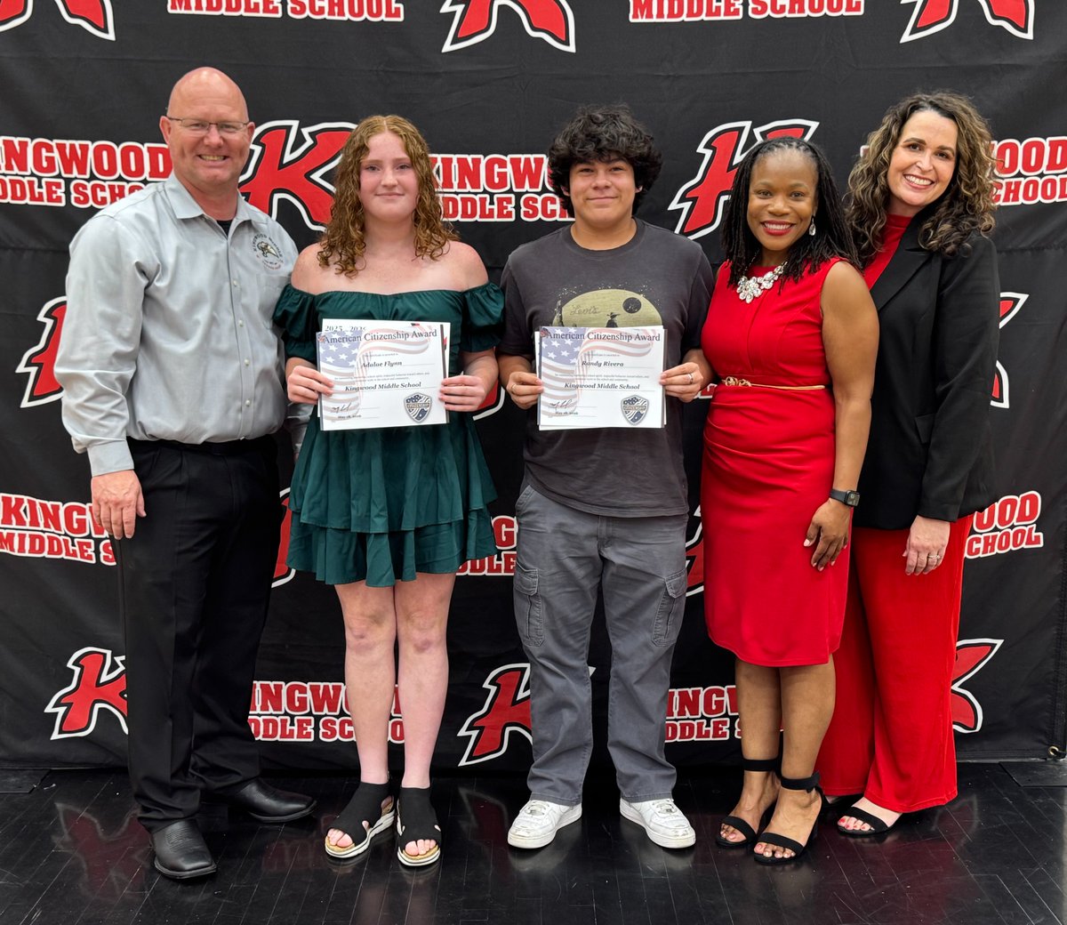 HumbleISD_KMS's tweet photo. Congratulations to the 6th and 7th grade students who were recognized with Citizenship Awards for consistently demonstrating respect, responsibility, and compassion.  We are proud of the positive impact they make on our campus every day.  #KMSCougarPride https://t.co/bsy5Uz0KAk