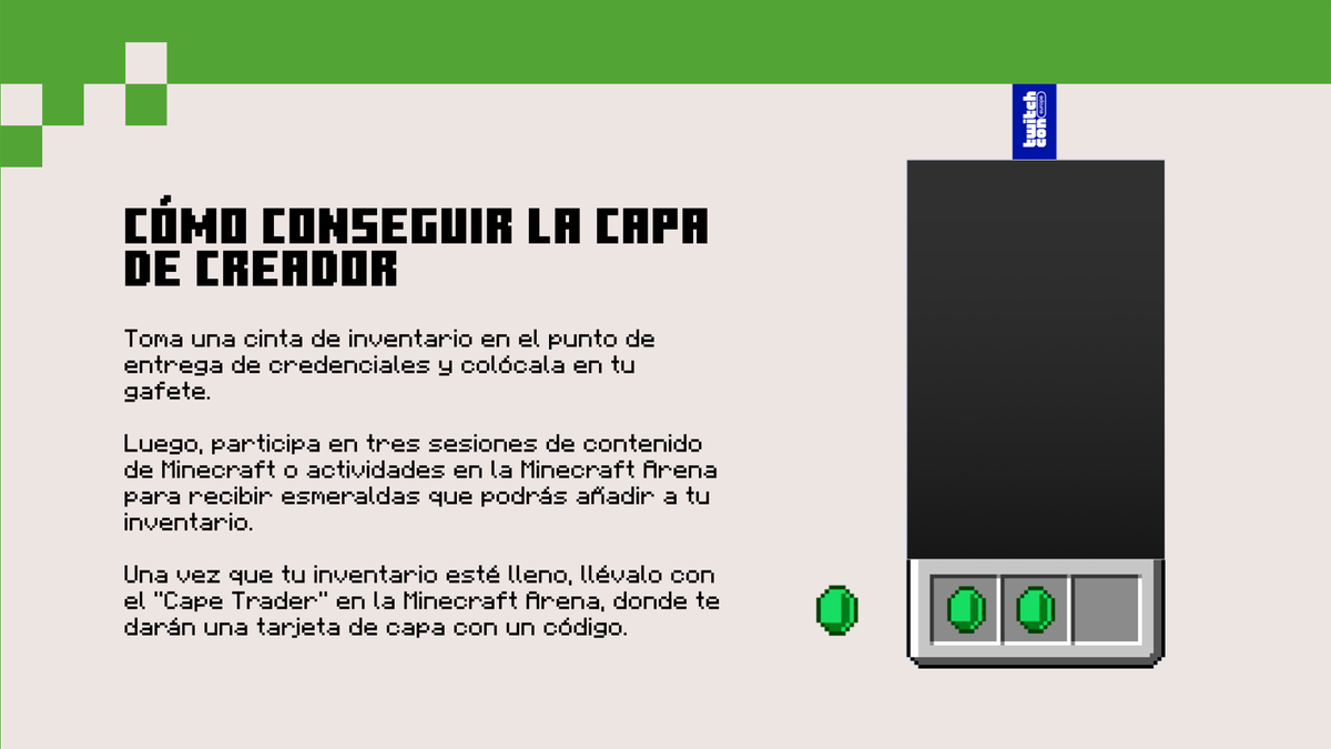 MinecraftES's tweet photo. ¡Dos nuevas capas! ¡Dos formas diferentes de conseguirlas!

¡Las nuevas capas Constructor y Creador llegarán muy pronto! 
Aquí te mostramos cómo puedes conseguir estas capas exclusivas: https://t.co/wcp4hsX2lf https://t.co/6a10f2ms1R