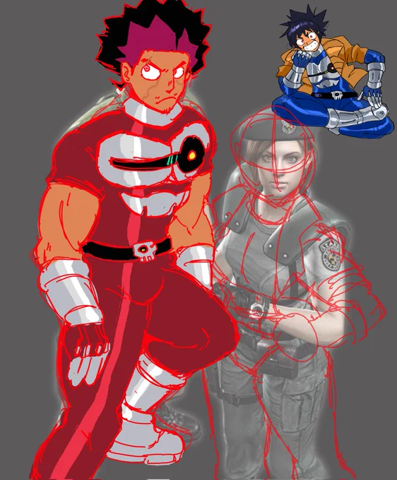 That blue space lady that we love is getting a red guy
