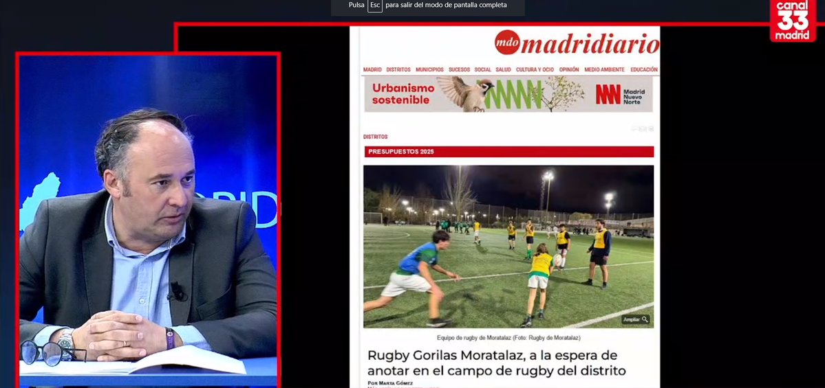 Canal 33 Madrid tweet media