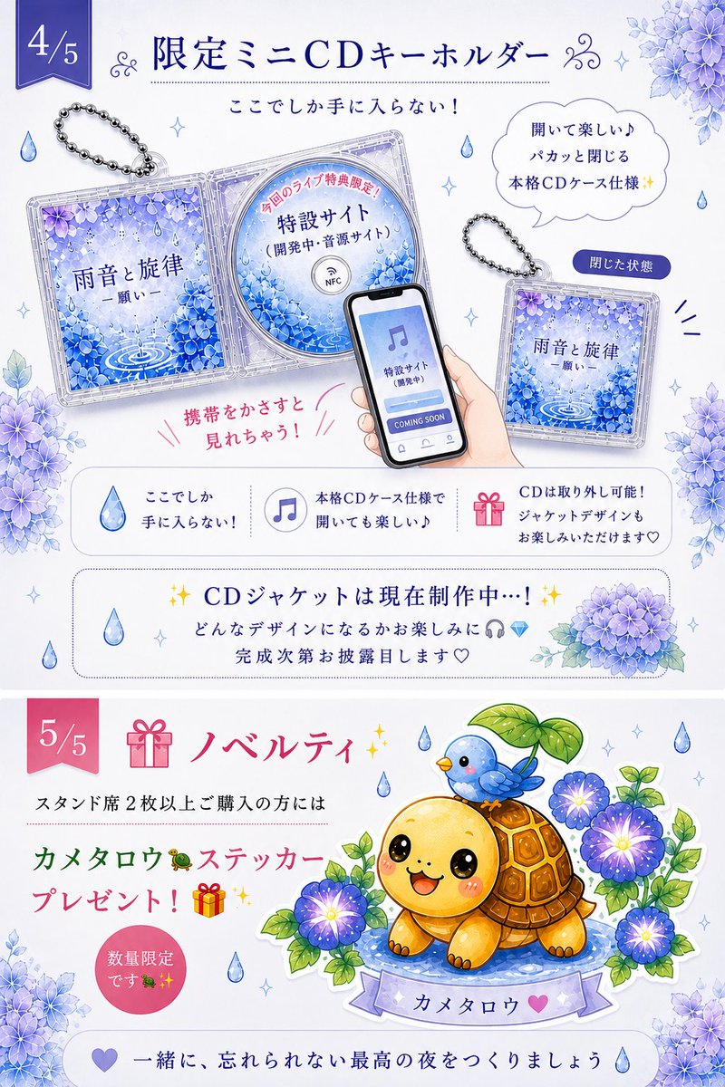 入稿作業完了(*^ω^*)🐢 プレチケ特典のミニCDを作成していました