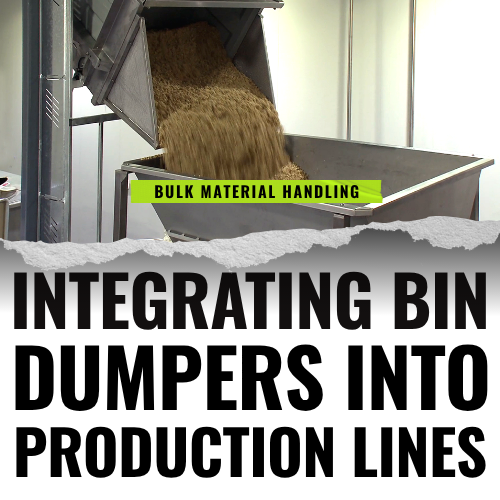 SolusGroupInc's tweet photo. Learn how to integrate bin dumpers into your production line with custom cradles and chutes to optimize your bulk material handling workflow. https://t.co/jJiQwfNpPg https://t.co/PK46MISaQx