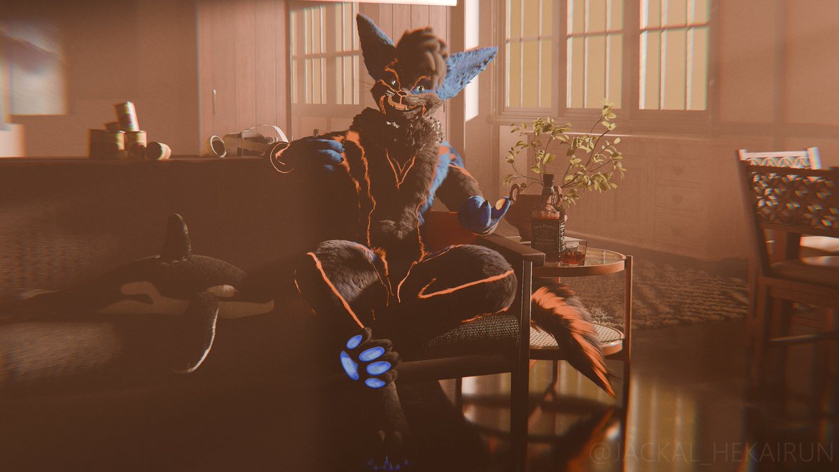 jackal_hekairun's tweet photo. Commission for @Mariostart__1 , annnnd first time using furr for a render!

#blender #render #furry #3dart https://t.co/LlT5LeAWys