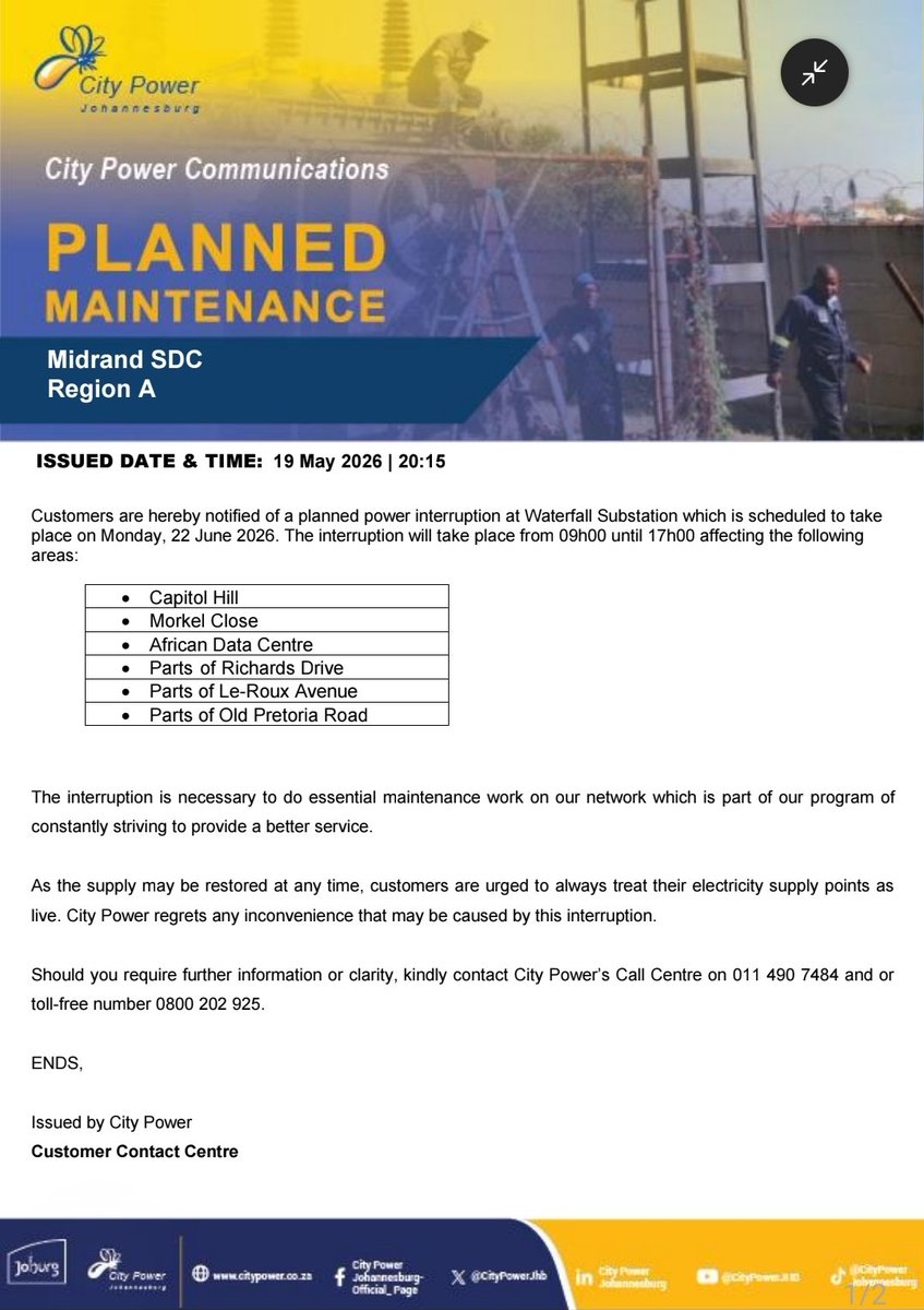 Outage details