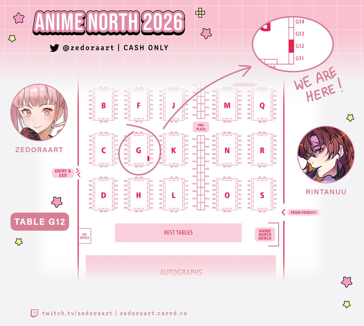 Zedora @ Anime North G12 tweet media