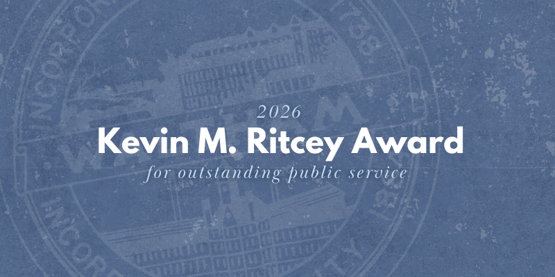 CityofWaltham's tweet photo. CALL FOR NOMINATIONS! The Waltham City Council is seeking nominations for the Kevin M. Ritcey Award for Outstanding Public Service. The City Council established this award in 2016 to honor Mr. Kevin Ritcey, one of Waltham’s most dedicated and respected community leaders.

The Award will be presented to an individual who has provided extraordinary public service to the Waltham City Council, City of Waltham or the Waltham community. The presentation will take place at a special meeting of the City Council.

→ To Nominate: Please provide a one page narrative that details the outstanding public service contributions of your nominee. Please include your name, phone number, and email address so that we may contact you.

Please direct any questions and send nominations to Tom Magno at tmagno@city.waltham.ma.us. Nominations may also be delivered to Clerk Magno at the Treasures Department, City Hall, 610 Main Street, Waltham, MA, 02452.

*Deadline to nominate = Friday, June 12th