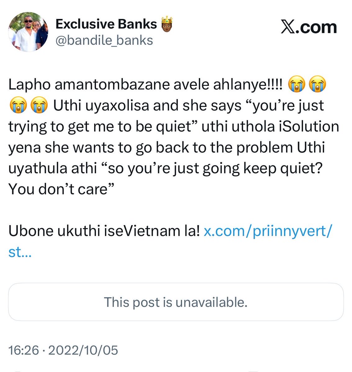 Exclusive Banks🤴🏾 tweet media