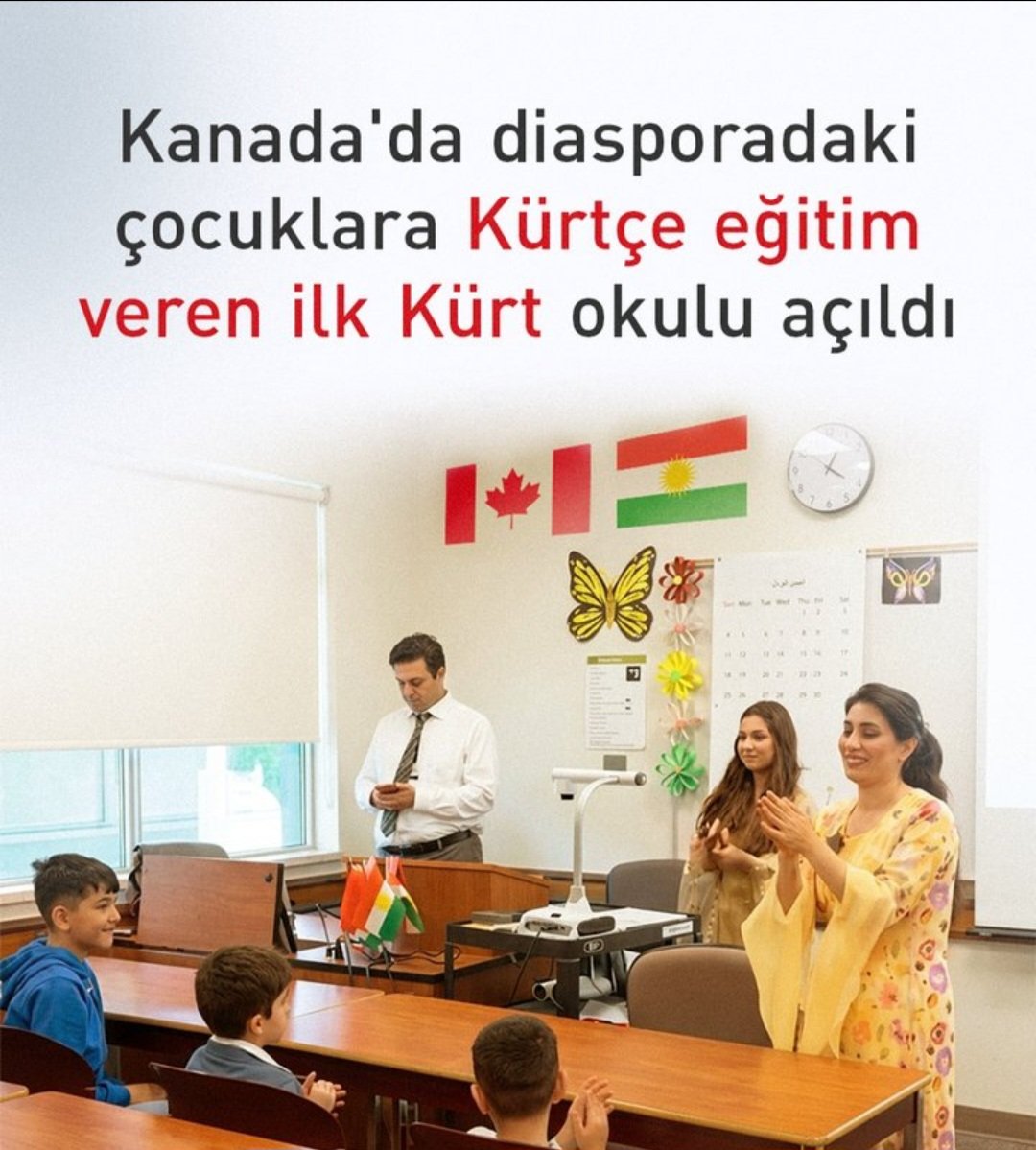 aliseraras33's tweet photo. Kanada'da Kürdistan Eğitim Bakanlığının desteğiyle ilk Kürtçe okul açıldı.

Hayırlı olsun. https://t.co/8bN2sEuHXX