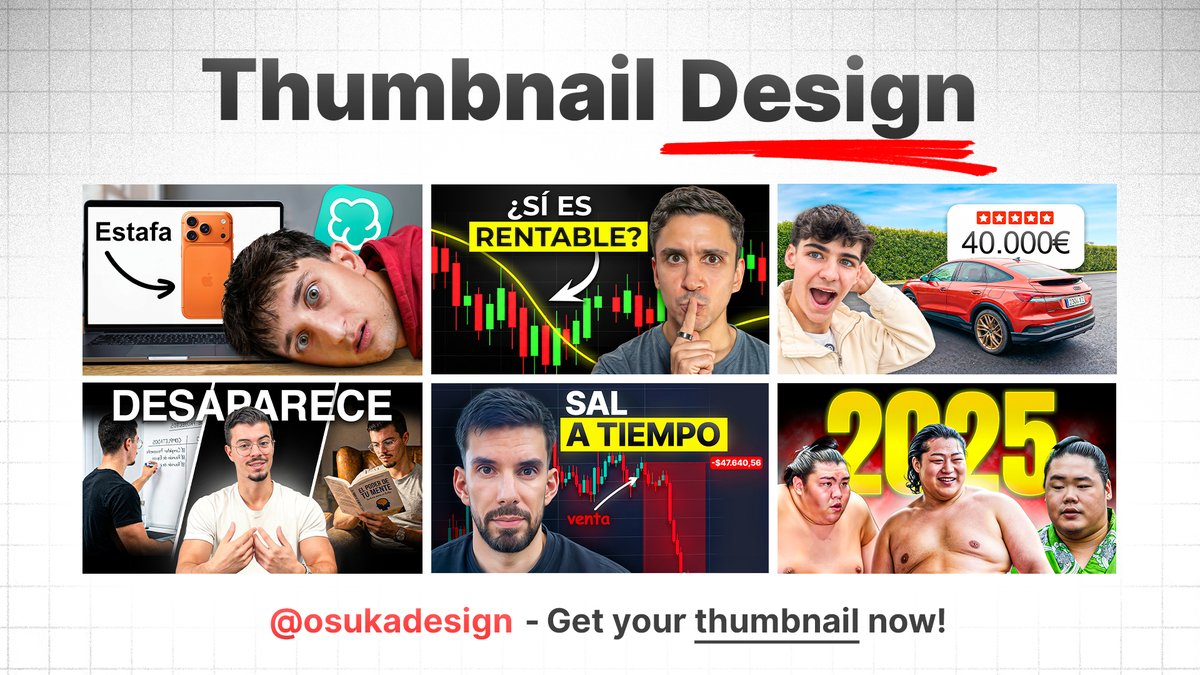 Oscar | Thumbnail Designer tweet media
