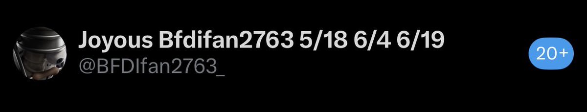 Joyous Bfdifan2763 6/4 6/19 tweet media