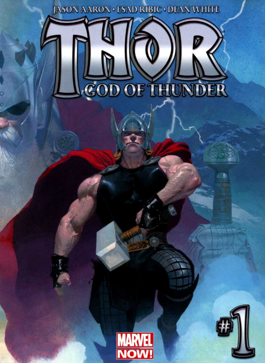 JPatricks__'s tweet photo. Marvel NOW!

Thor: God of Thunder - Aaron, Ribic
Captain America - Remender, JR JR
Young Avengers - Gillen, McKelvie
All New X-men - Bendis, Immonen https://t.co/iH9AuUG9yD