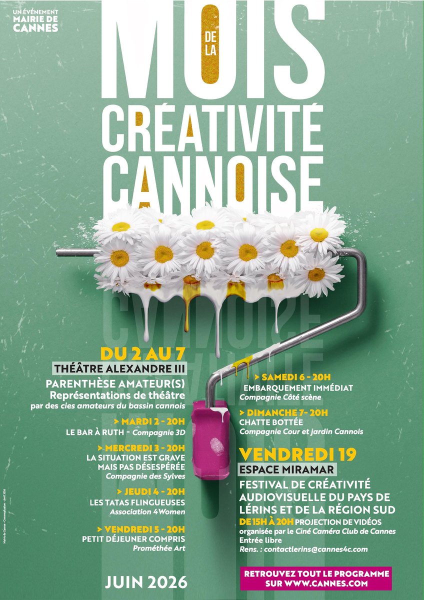 TheatreSylves06's tweet photo. ✨️ J-14 ! Prochain RDV de notre tournée dans tout juste deux semaines à @villecannes dans le cadre du Mois de la Créativité : #lasituationestgravemaispasdésespérée 💥 
⏰️ 3 juin à 20h 
🏛 #Theatre Alexandre III à #Cannes
🎟 Entrée libre. 

📱Infos : https://t.co/tiTigfCNlo https://t.co/drRtImIZTC