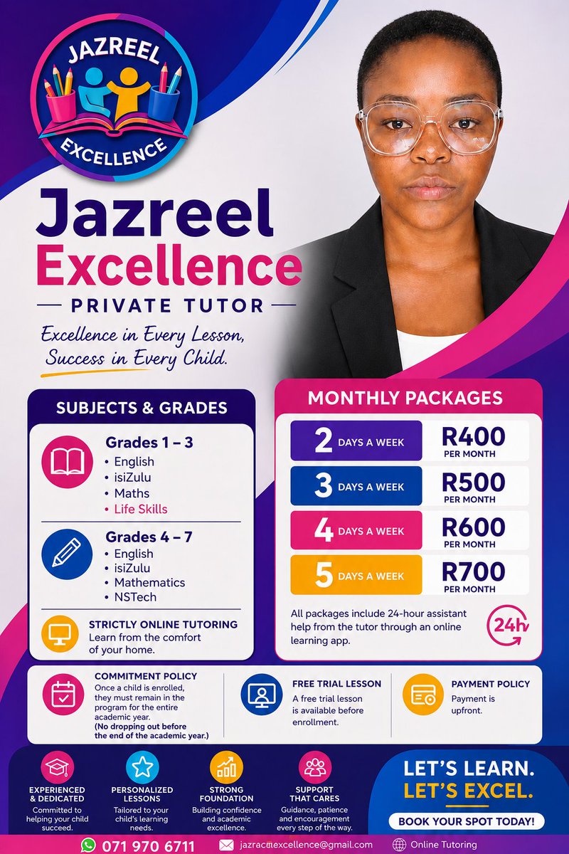 Nobuhle_Charity's tweet photo. Our contact number has changed and we have also accommodated the pre-scholars. https://t.co/rAjVmoh6q7
