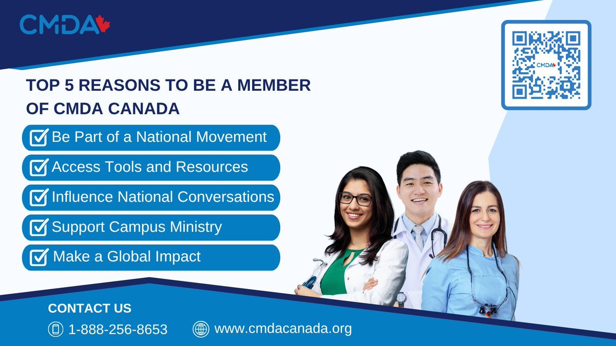 CMDACanada's tweet photo. If you are a physician, dentist, or student looking for the opportunity to be encouraged, engaged, and equipped, join CMDA Canada at https://t.co/gO09VgTy4V https://t.co/cQEkWBxJ4H