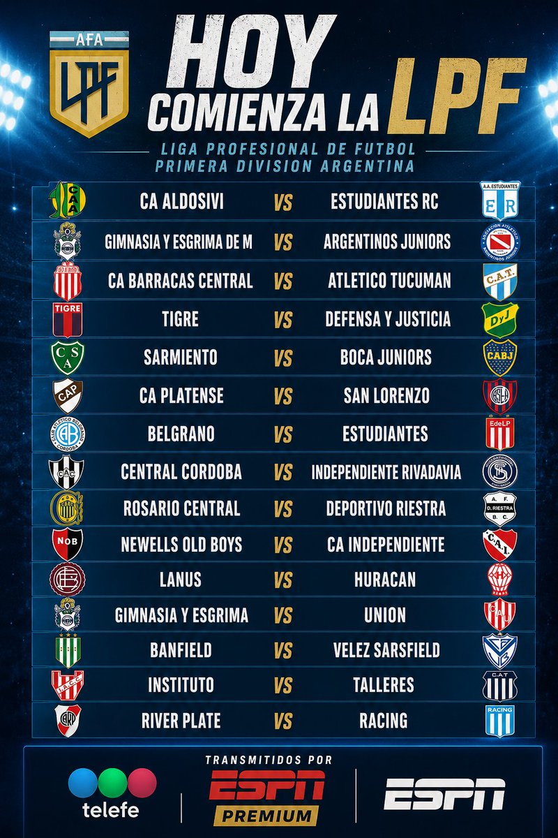 LPFPrimera's tweet photo. Hoy comienza la LPF! https://t.co/m7KyACuCtB