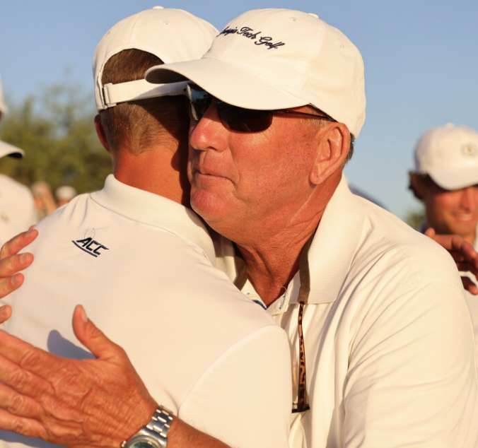 BrentleyGC's tweet photo. Looking like tomorrow will be the final round of @GTGolf coach Bruce Heppler's career.

Jackets are 14th out of 14 teams at the NCAA Bermuda Run Regional, 24 shots back of fifth place.

Hoping to put something out in the next couple weeks that will encapsulate Heppler's amazing career, which included stops at UNLV and Oklahoma State as an assistant. But for now, just want to tip the cap to Bruce, one of the best to ever do it.