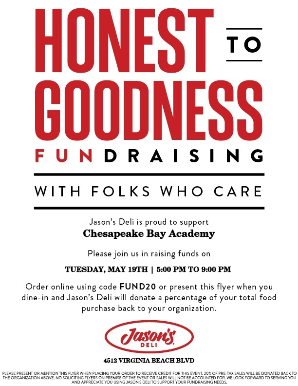 cbava's tweet photo. TONIGHT: 5-9pm! Join fellow CBA families, students, faculty, and staff @jasonsdeli for a fun evening of great food and community while supporting our school! 20% of proceeds from the evening will go directly back to CBA! Includes dine-in, and to-go orders. https://t.co/cYvbctFuGo