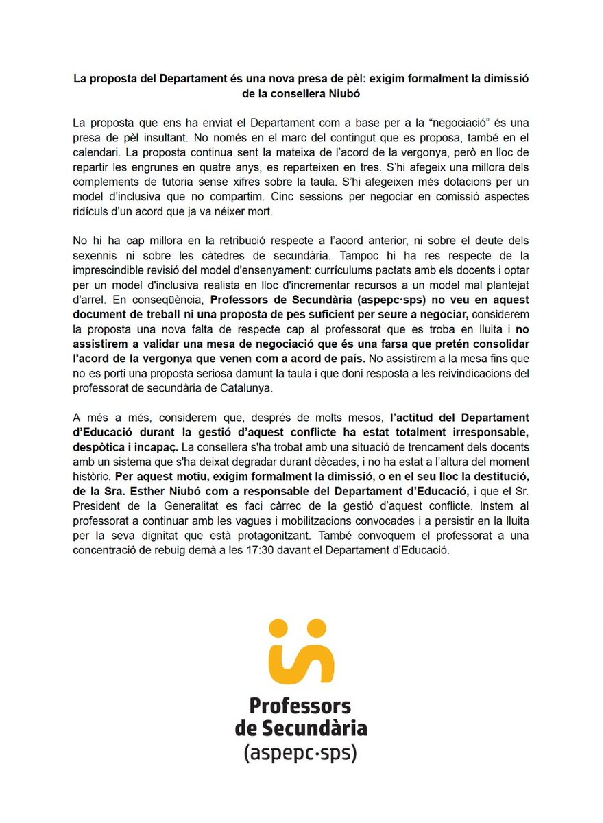 Professors de Secundària (aspepc•sps) tweet media