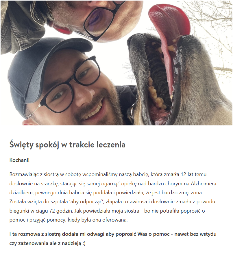 skrupulatny's tweet photo. Oni zawsze pomagali. I ludziom, i zwierzakom. Wspierali finansowo, emocjonalnie.  Nikt nie powinien zostać bez pomocy, ale oni dwaj szczególnie. 
Wpłaćcie, jeśli możecie. https://t.co/KBkYedGty6 https://t.co/LLLqRLFqmQ