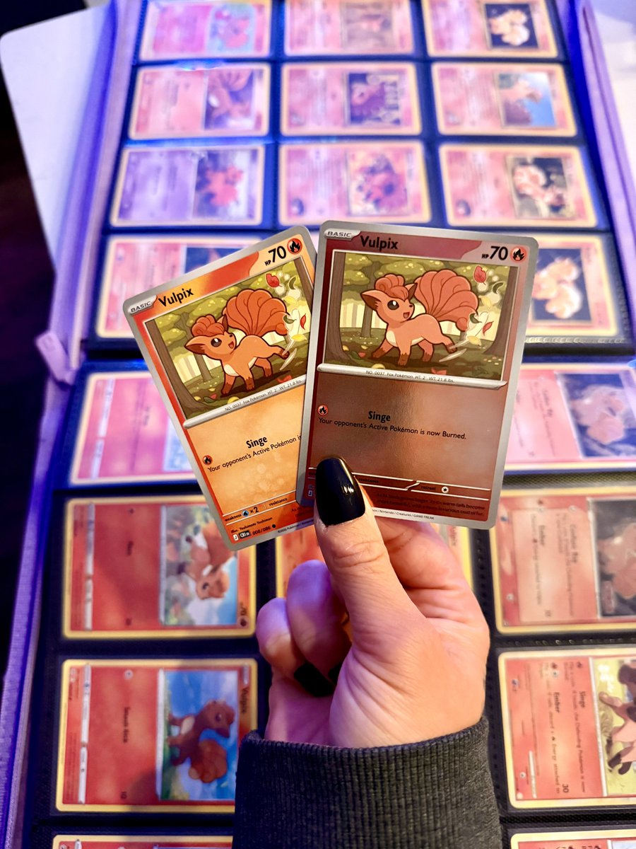 chaos rising Vulpix's for my master set in my @vaultxhq binder! chaos rising Vulpix's for my master set in my @vaultxhq binder!