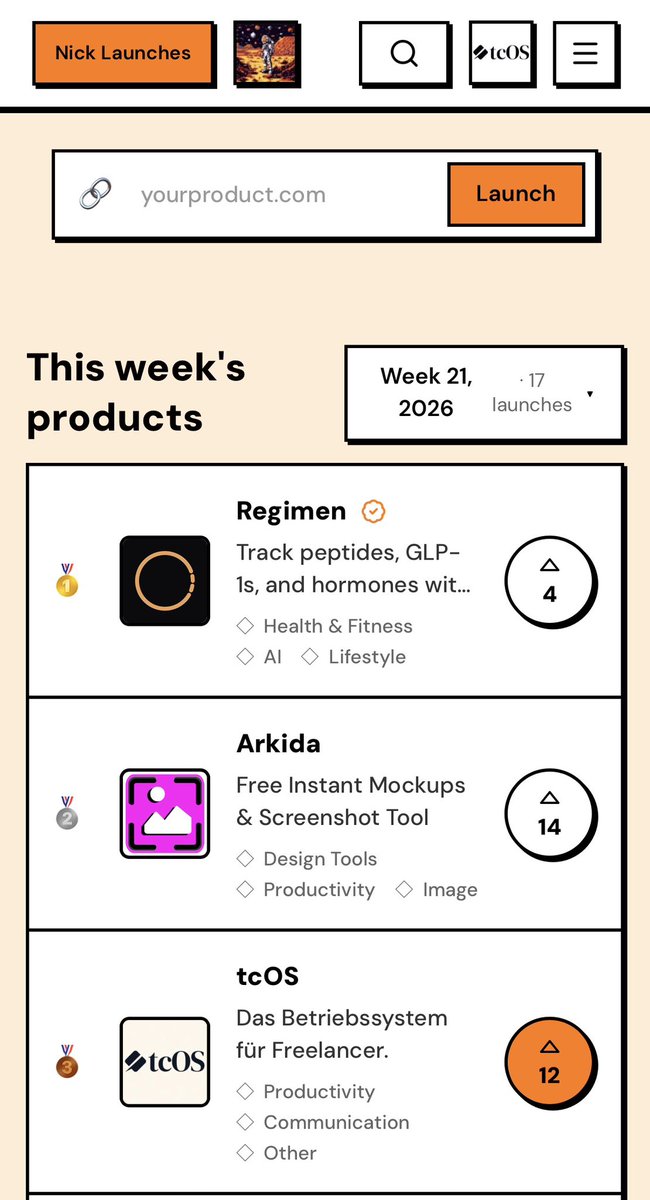 TheCutterOS's tweet photo. Thank you everyone for your support! 🤩🔥

Recently we hitted the Top 3. 🥉 on @nicklaunches 

Vote, vote, vote guys! Let’s go.
#TheCutterOS https://t.co/SD4L2z0FCD