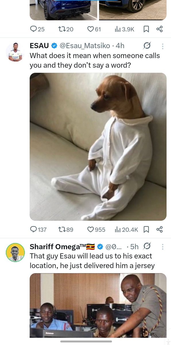 Bonefance123's tweet photo. @Esau_Matsiko Your reply was right below your post 🤣🤣🤣 https://t.co/PAkgo88pKx